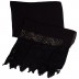 Designer Half Net Stole- Black